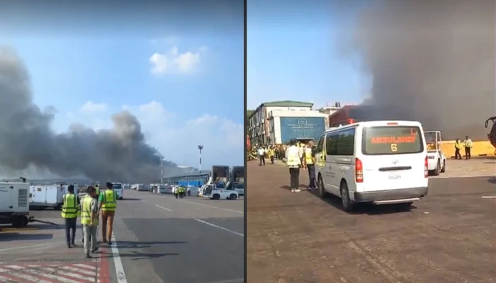 এবার শাহ জালাল বিমানবন্দরের কার্গো ভিলেজে আগুন