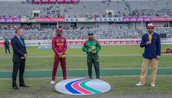 দ্বিতীয় ওয়ানডেতে টস জিতে ব্যাটিংয়ে বাংলাদেশ : শুরুতেই সাইফ-হৃদয়ের বিদায়