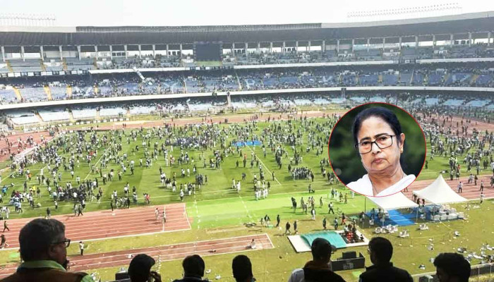 মেসির কলকাতা সফর ঘিরে বিশৃঙ্খলা-ভাঙচুর, ক্ষমা চাইলেন মমতা!