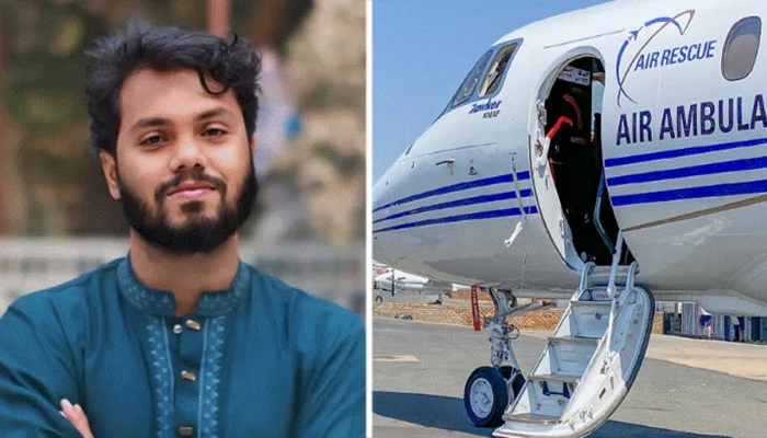 ওসমান হাদিকে নিয়ে এয়ার অ্যাম্বুলেন্সে সিঙ্গাপুরের উদ্দ্যেশে যাত্রা!