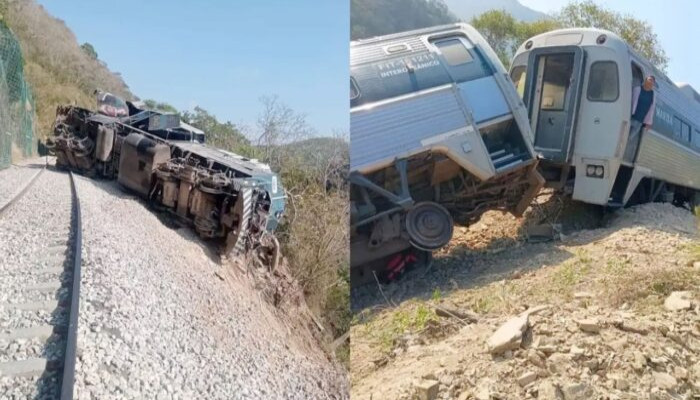 মেক্সিকোতে ট্রেন লাইনচ্যুত হয়ে  ১৩ জন নিহত, আহত কমপক্ষে ৯৮ জন!